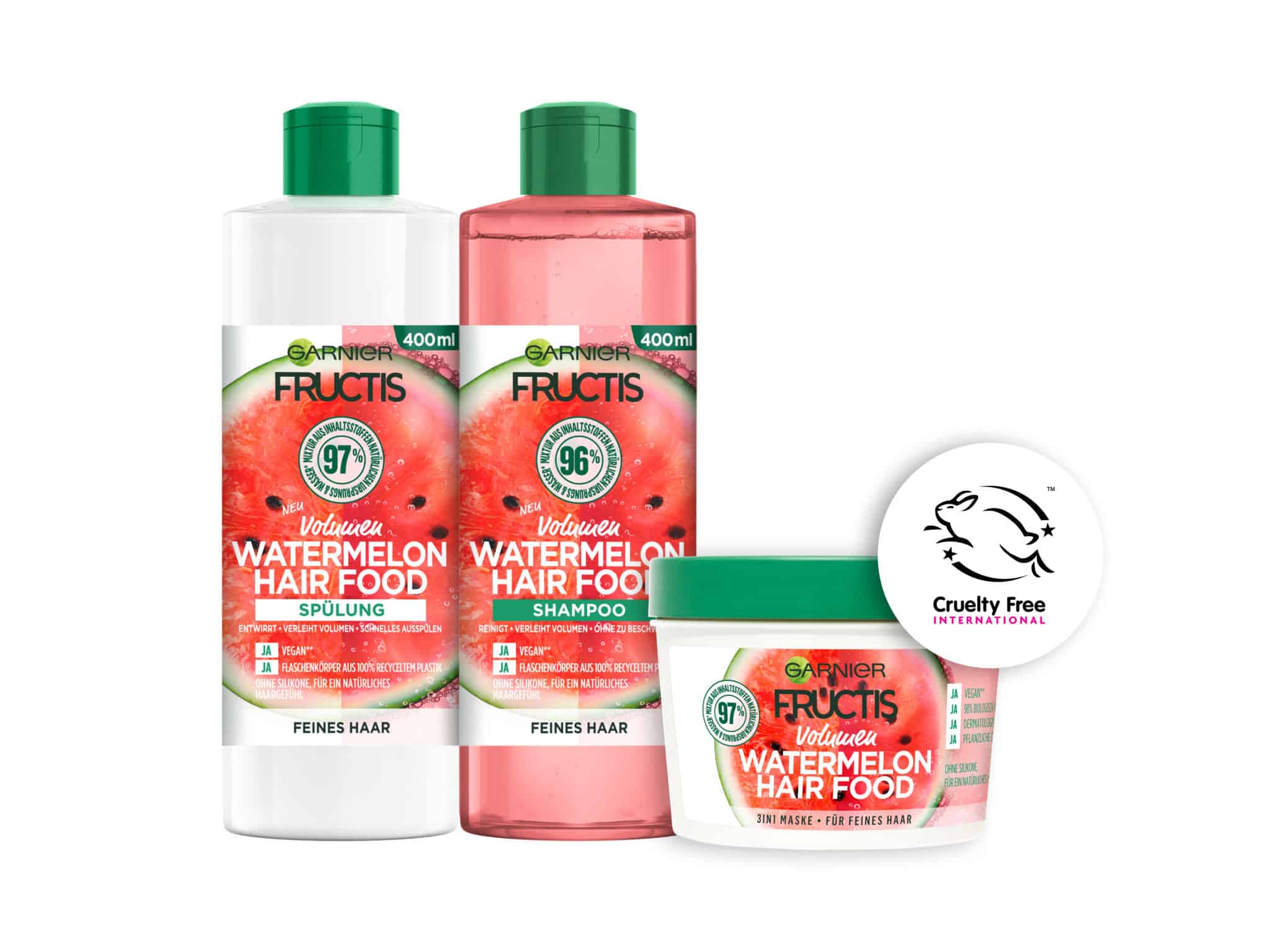 Garnier launcht neue vegane Fructis Hair Food Watermelon Pflegelinie