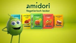 amidori: TV-Erbse führt schimpfend neue Fleischalternative ein