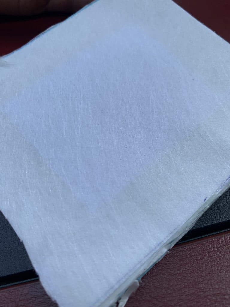 Close up of electrospun legume based isolates