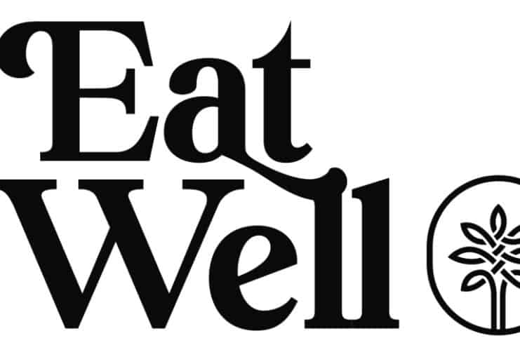 EW EatWell Logo Vertical Blk