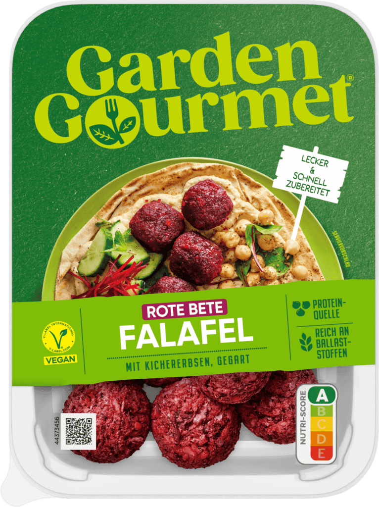 Garden gourmet rote bete falafel