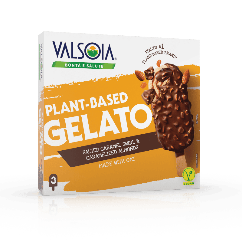 Packshot plant-based gelato von valsoia