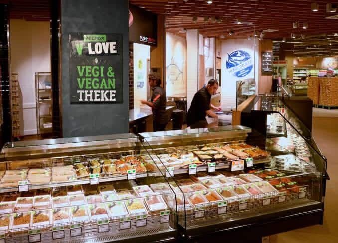 Migros Basel MParc Vegi Vegan Theke