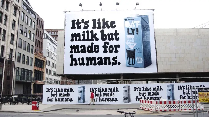 Oatly - It's like milk but made for humans campaign
