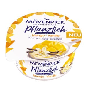 Privatmolkerei bauer moevenpick pfanzlich fruchtjoghurtalternative mango vanille