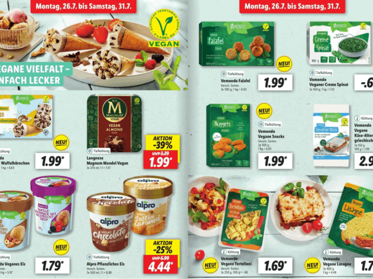 Lidl Vegane Vielfalt auf 6 Seiten vegconomist Das vegane