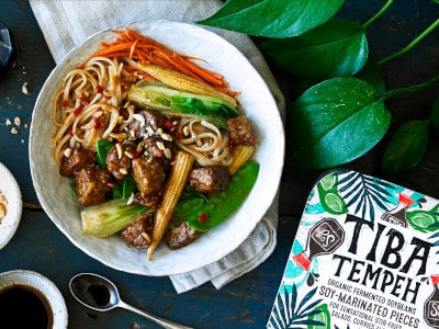 TibaTempeh Soy Marinated Stir Fry tempeh produkt 1