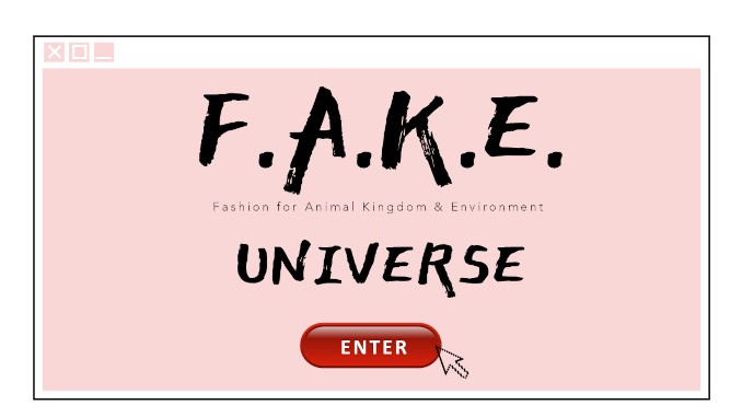 Fake universe logo white bg