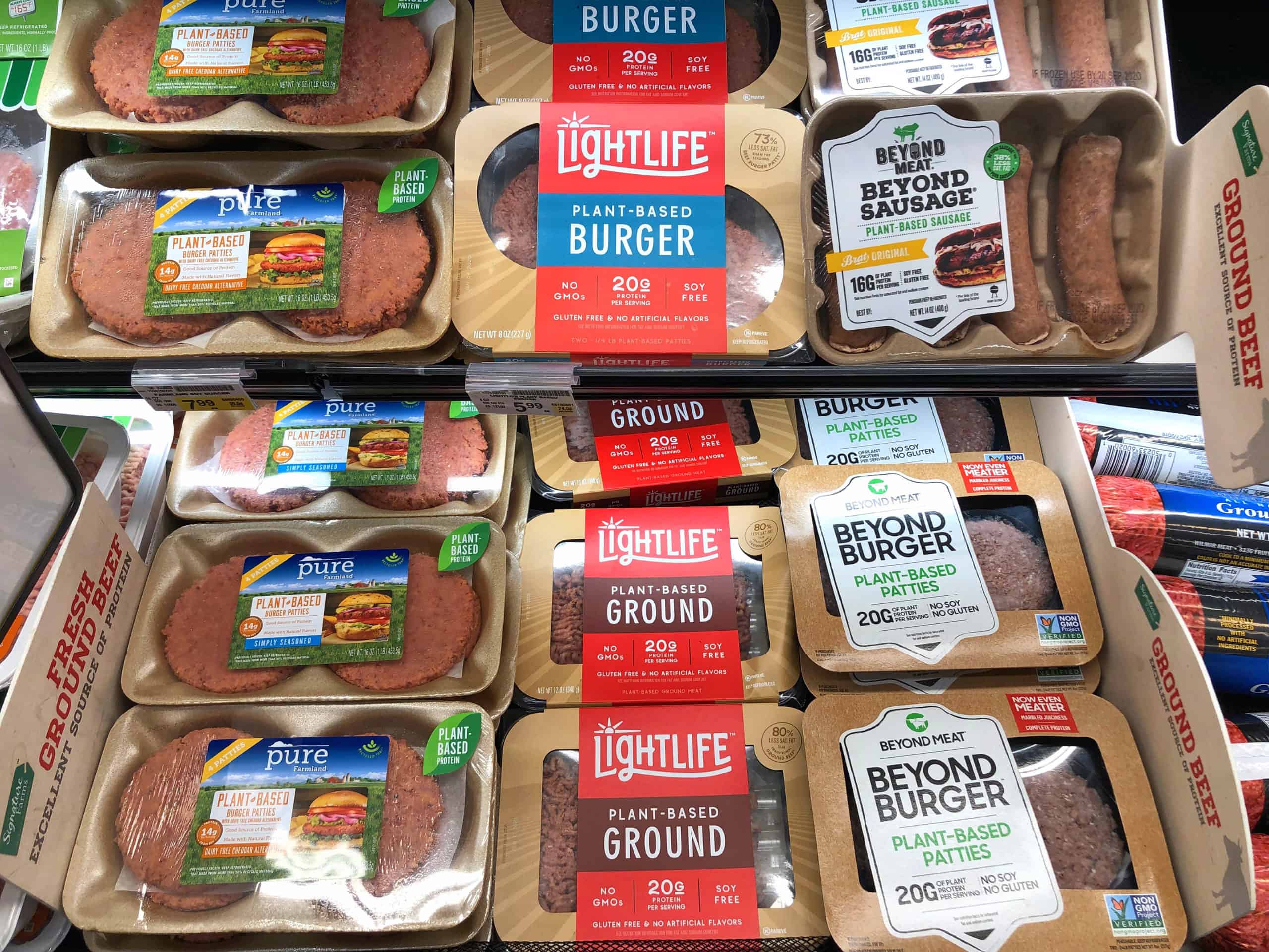 Fleischalternative ersatz pflanzliches fleisch plant based supermarkt regal marke scaled