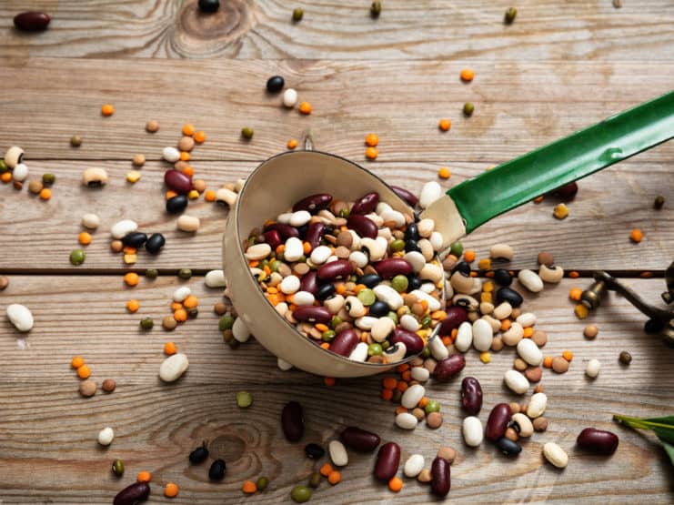 huelsenfruechte frucht linsen soja leguminosen bohnen erbsen pflanzen pflanzlich proteine kueche