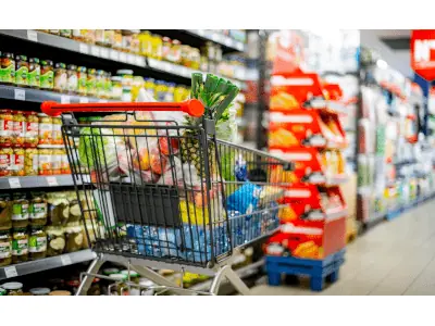 einkaufen im supermarkt